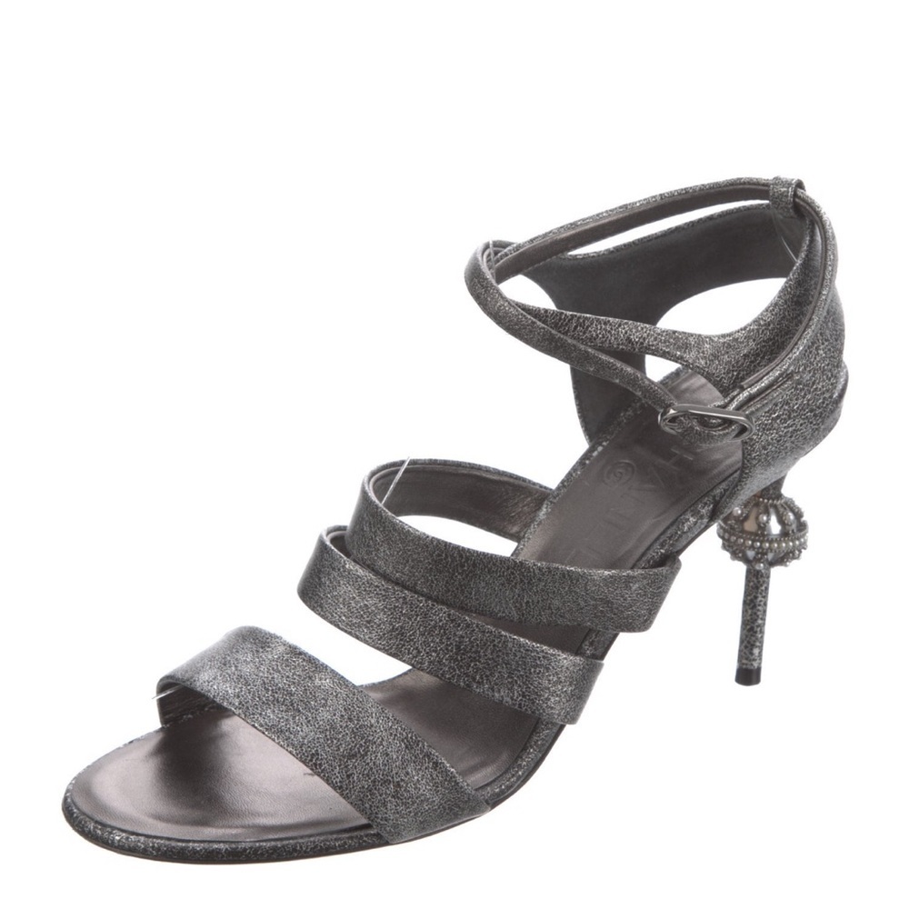 Chanel Stunning Metallic Heels - Size 39.5